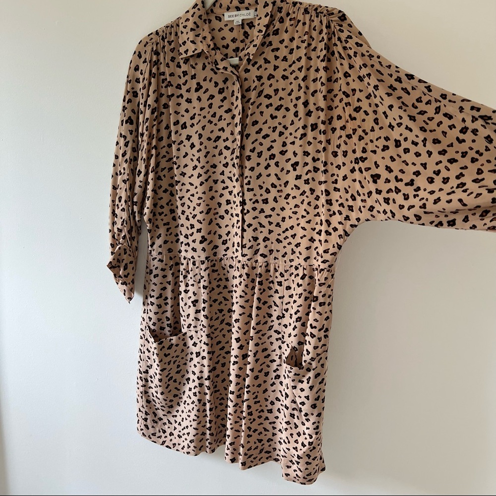 See By Chloe leopard Patterned Dress